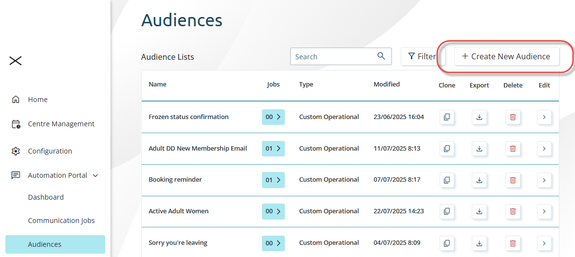 Using Audience Builder