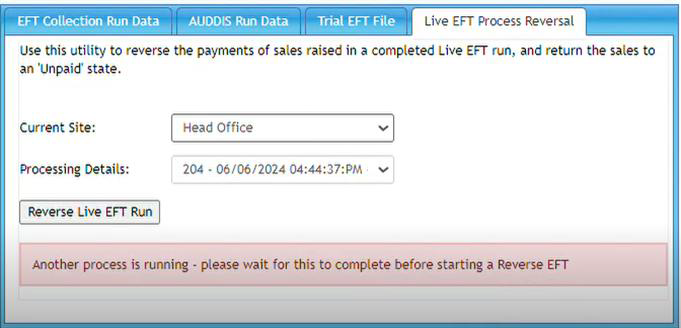 GMC EFT Module 4.23 feature and processing improvements
