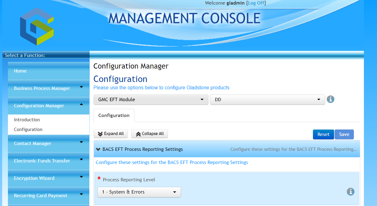 GMC EFT Module 4.23 feature and processing improvements