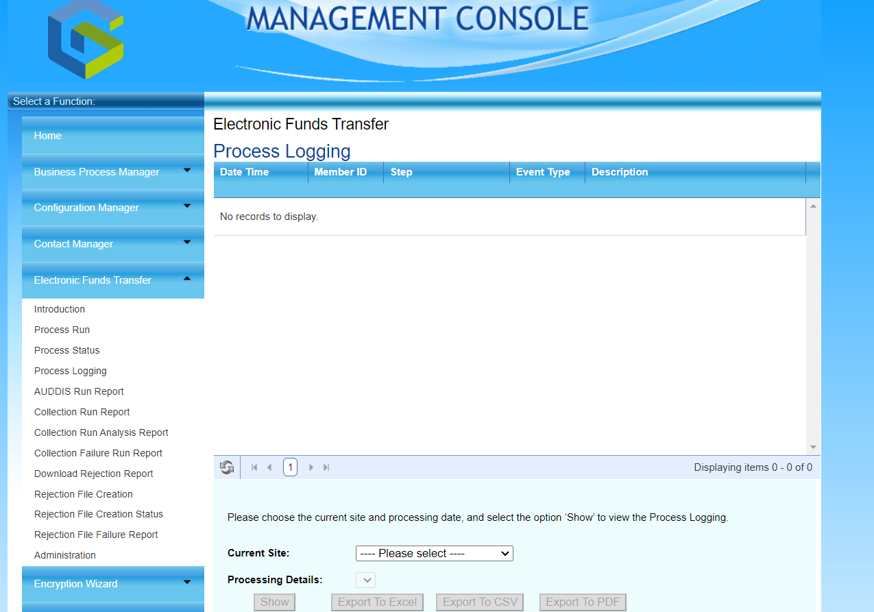 GMC EFT Module 4.23 feature and processing improvements