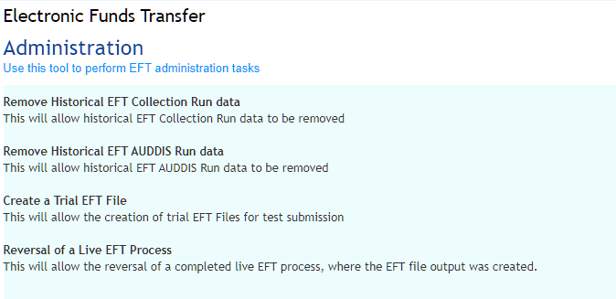 GMC EFT Module 4.23 feature and processing improvements
