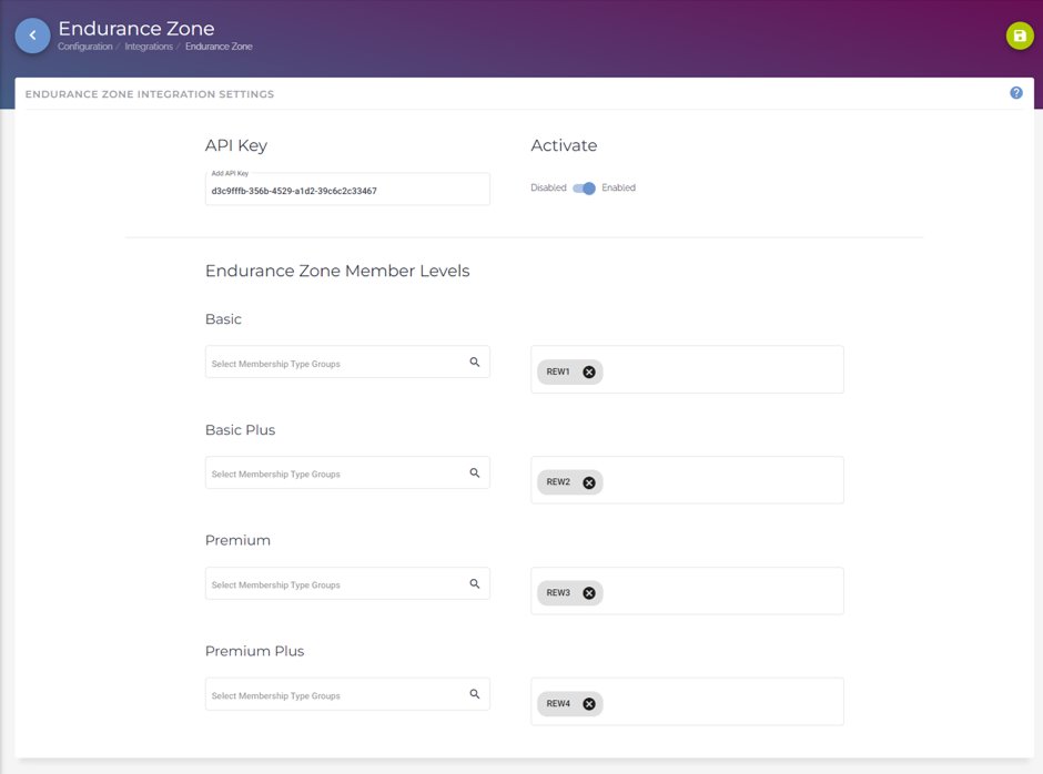 Endurance Zone: How to configure your integration